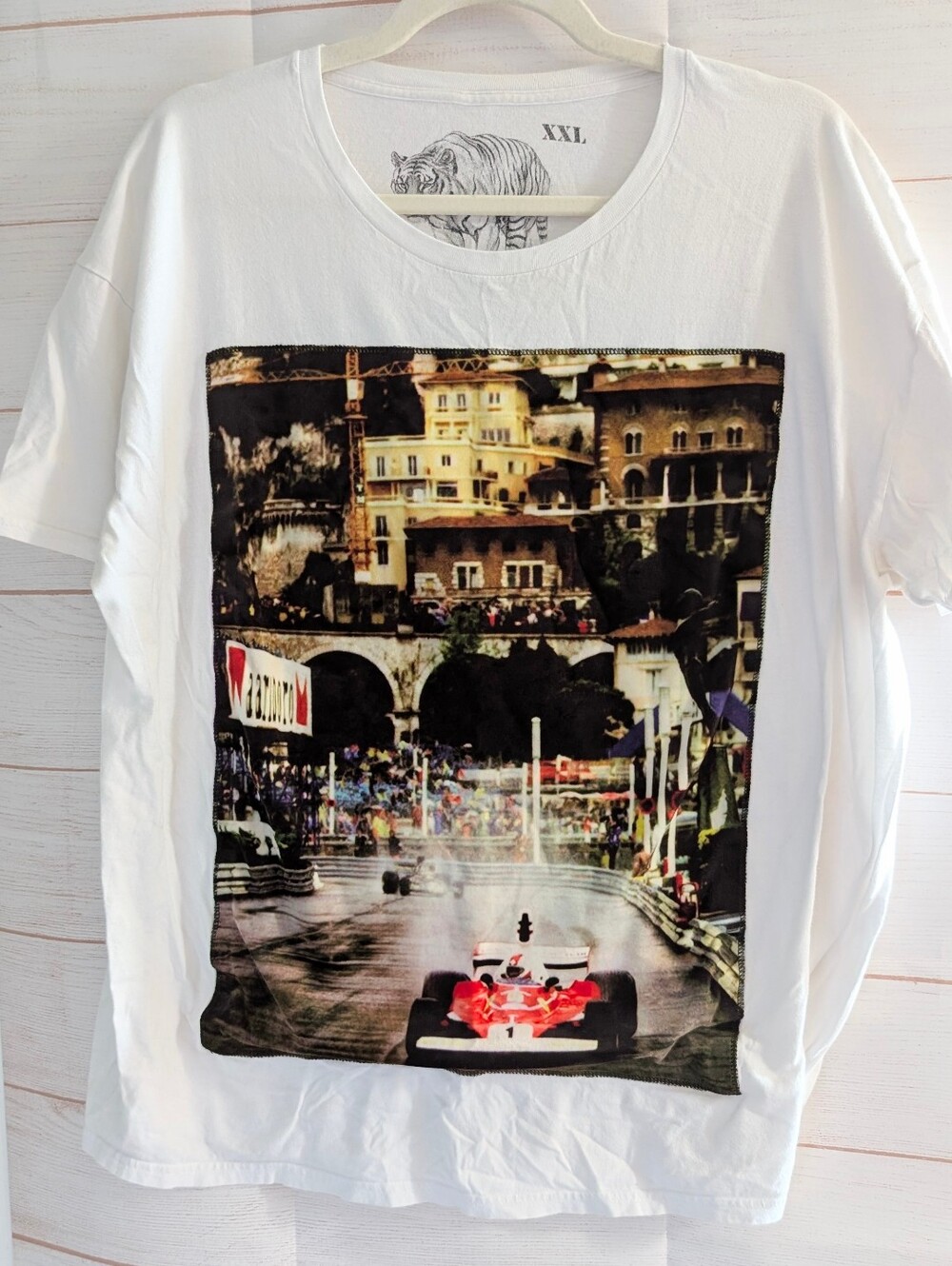 Bastille Designer Made In Italy Velvet Race Car Graphic Plus Size XXL